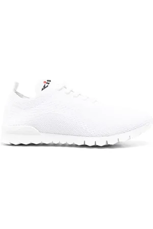 Kiton Tenis tejidos con logo bordado