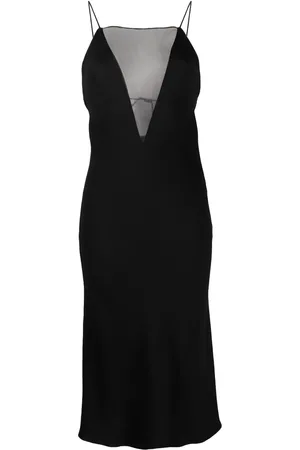 Stella McCartney Vestido midi de seda