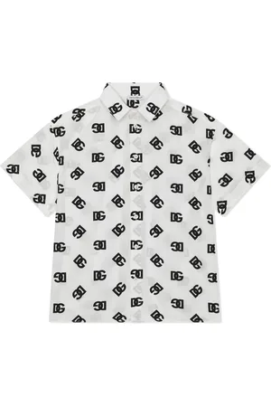 Dolce & Gabbana Camisa de popelina con logo DG
