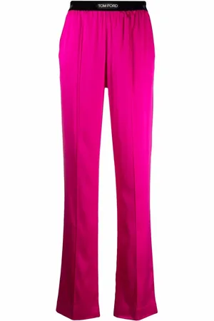 Tom Ford Pantalones rectos con parche del logo