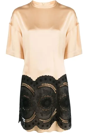 Stella McCartney Vestido corto con bordado de encaje
