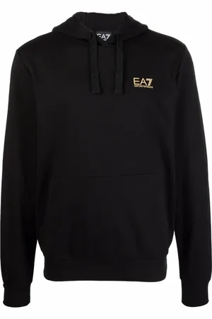 EA7 Hoodie con logo en el pecho