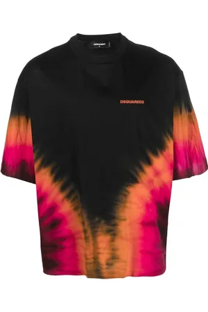 Dsquared2 Playera con estampado tie-dye y logo