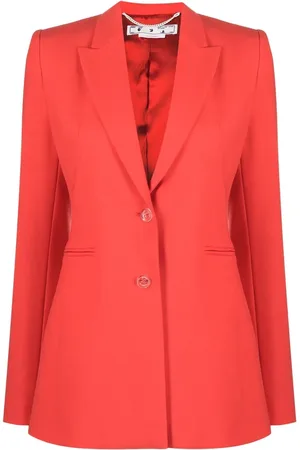 OFF-WHITE Blazer con solapas de muesca y botones