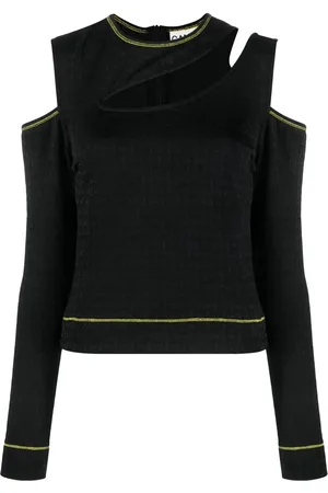 Ganni Top con detalle de aberturas