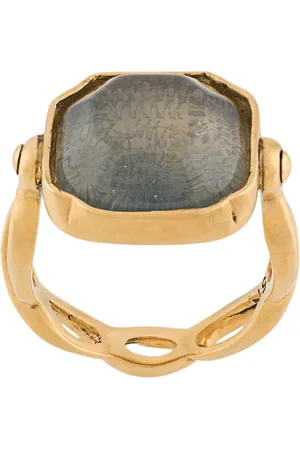 Goossens Anillo con motivo de luna en oro amarillo de 18kt