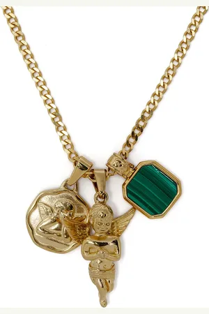 Nialaya Collar con dije Trio bañado en oro