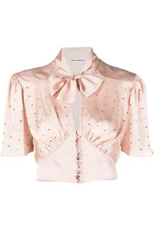 Paco rabanne Blusa corta con detalle de lentejuelas