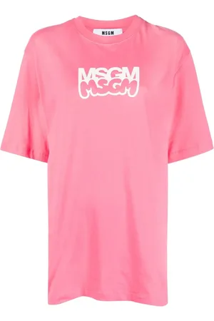 Msgm Playera con logo estampado