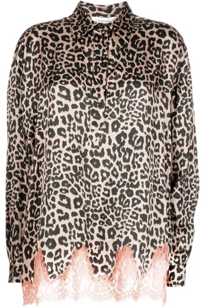 ERMANNO SCERVINO Blusa con estampado de leopardo