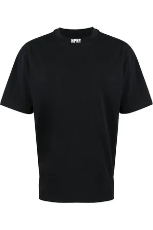 Heron Preston Playera con cuello redondo y parche del logo