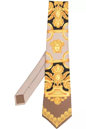 VERSACE Corbata de seda con motivo Barocco 660