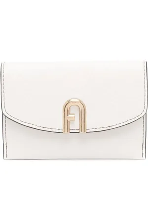 Furla Cartera granulada con placa del logo