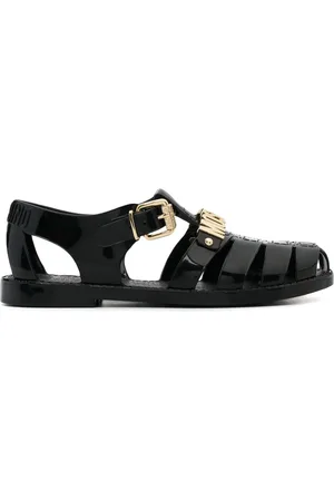 Moschino Sandalias con placa del logo