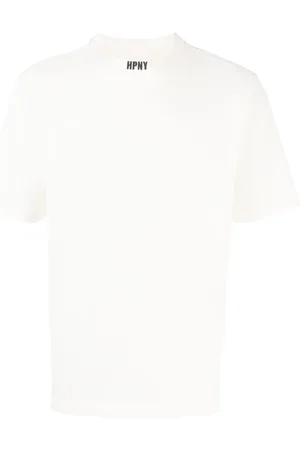 Heron Preston Playera con cuello redondo y parche del logo