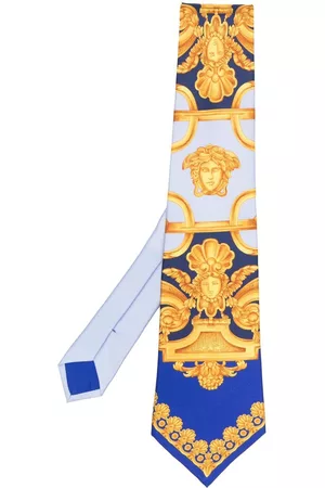VERSACE Corbata de seda con motivo Barocco 660