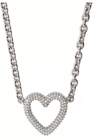 Mach & Mach Collar en forma de corazón con detalles de cristal