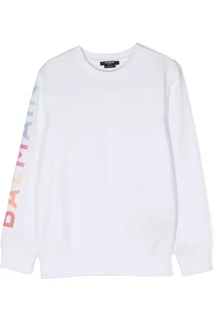 Balmain Sudadera con logo estampado y cuello redondo