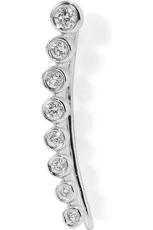 Roxanne First Arete Crawler en oro de 14kt con diamantes