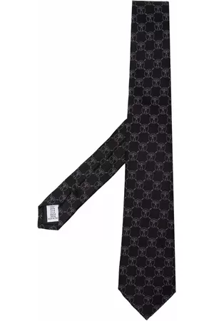 Moschino Corbata de seda con monograma estampado
