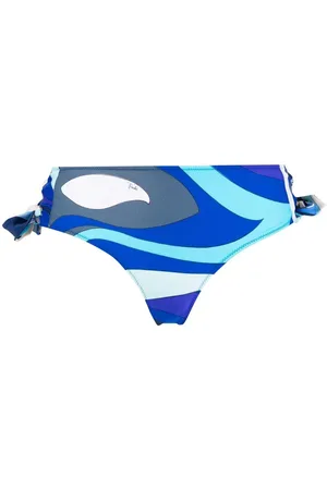 Puccini Bikini bottom con estampado Marmo