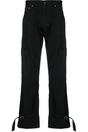 OFF-WHITE Pantalones capri con hebilla