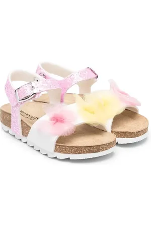 MONNALISA Sandalias con apliques florales