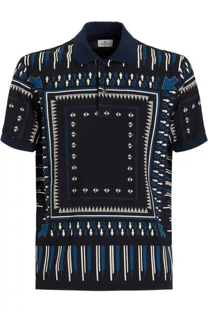 Etro Playera tipo polo con estampado geométrico