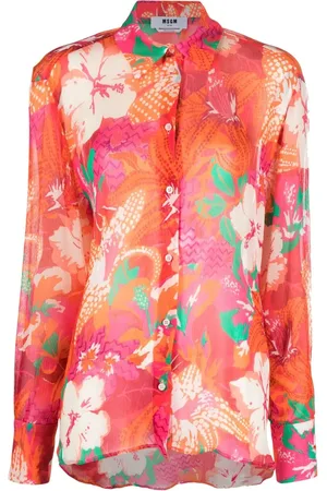 Msgm Camisa con estampado floral