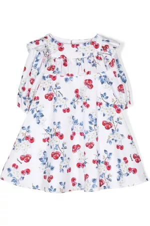 MONNALISA Vestido con estampado floral y mangas farol