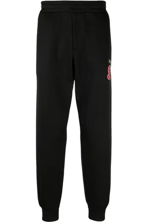 Alexander McQueen Pants con logo estampado