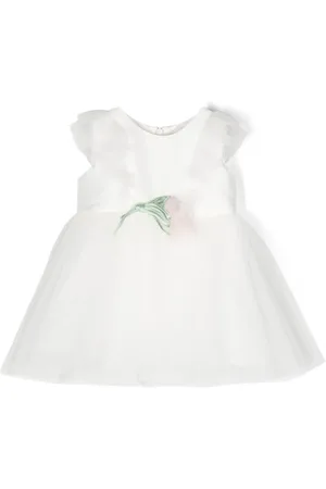MONNALISA Vestido sin mangas con aplique floral