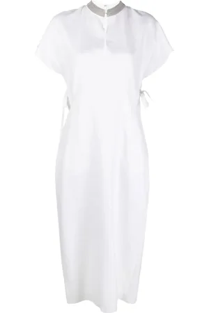 Fabiana Filippi Vestido midi con detalle de mostacillas
