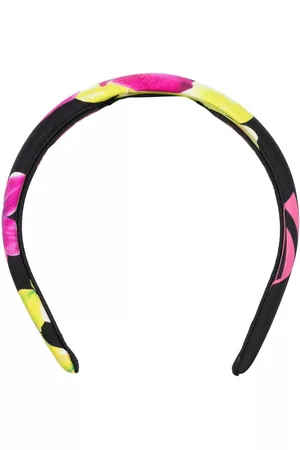 VERSACE Diadema con estampado de orquídeas