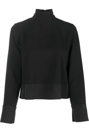 Emporio Armani Top con cuello de tortuga