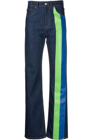 Victoria Beckham Jeans rectos con detalle de rayas