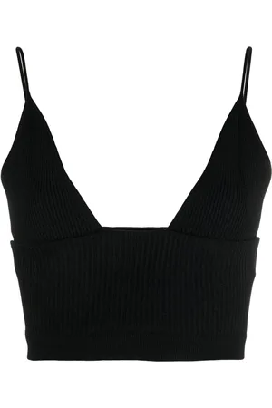 Dsquared2 Top corto tejido de canalé