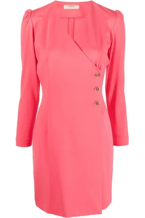Twin-Set Vestido cruzado manga larga
