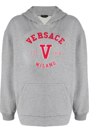 VERSACE Hoodie con aplique del logo