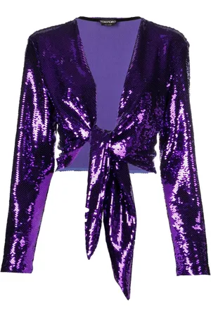 Tom Ford Blusa bordada con lentejuelas