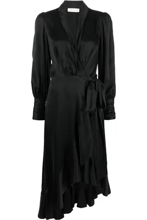 ZIMMERMANN Vestido de seda con volantes