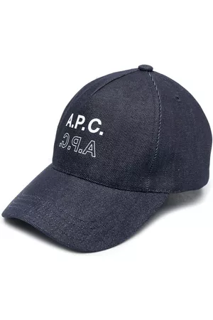 A.P.C. Mujer Gorras - Gorra de mezclilla con logo estampado