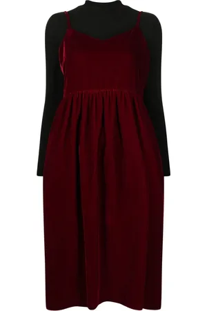 B+AB Vestido midi con detalle de moño