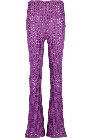 Moschino Pantalones tejidos acampanado