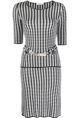 Dior Set de top y falda con motivo pied de poule 2010