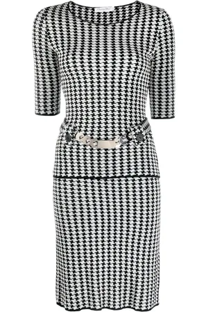 Dior Set de top y falda con motivo pied de poule 2010