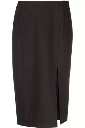 Dior Falda midi con abertura lateral 2010
