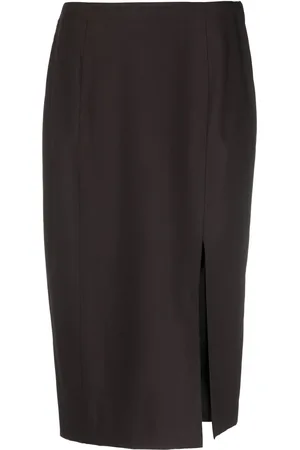 Dior Falda midi con abertura lateral 2010