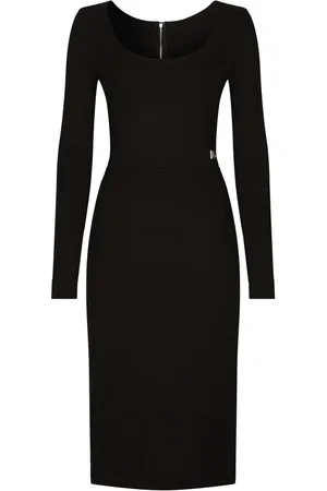 Dolce & Gabbana Vestido midi con logo DG