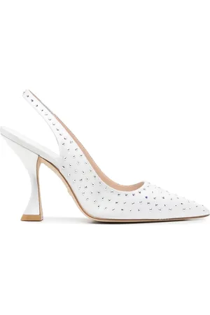 Stuart Weitzman Zapatillas con apliques y tacón de 107mm